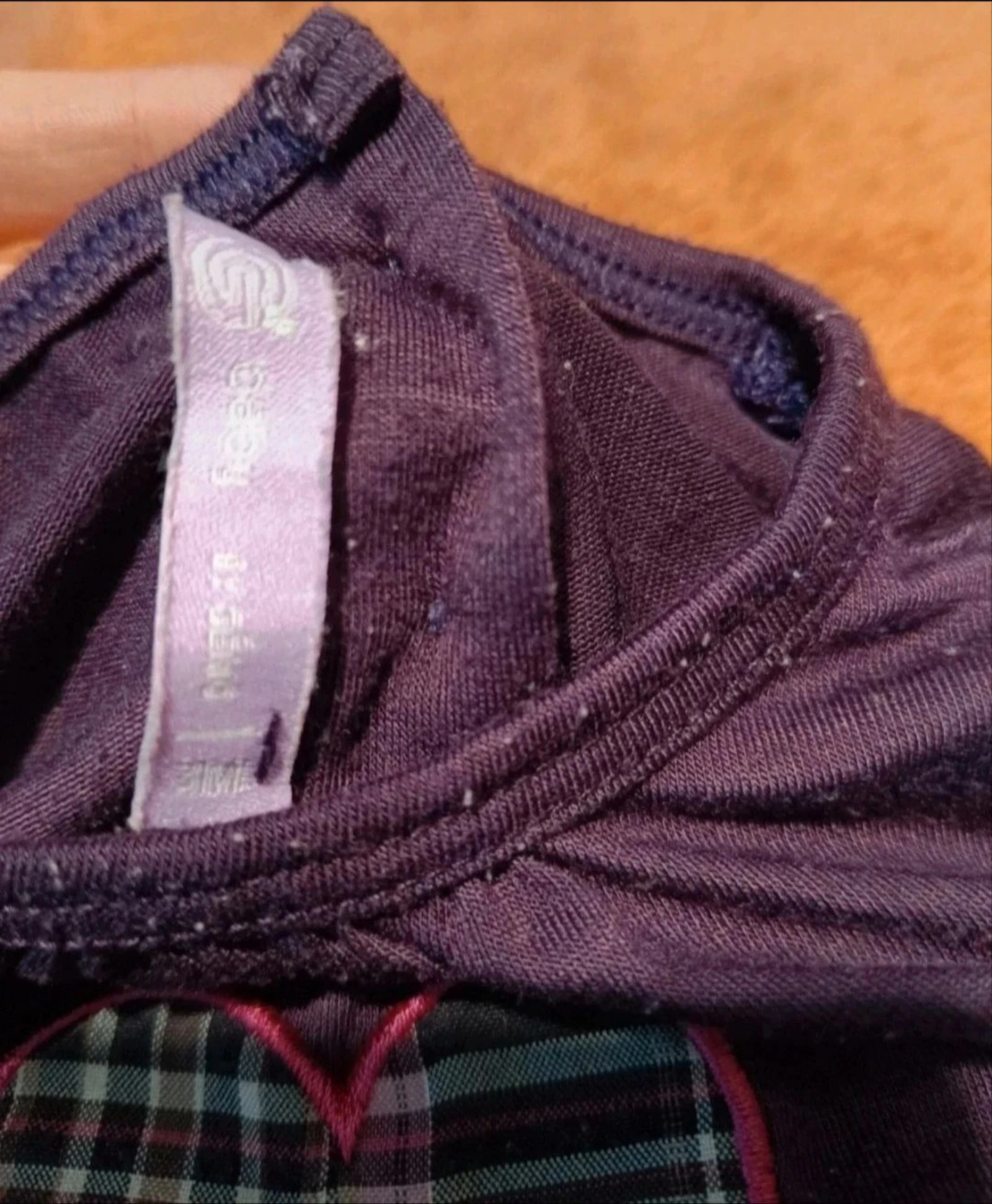 T-shirt de mangas compridos roxo com coração - 3 meses – photo 3